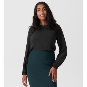 Universal Standard Selene/Patricia Blouse XS Black